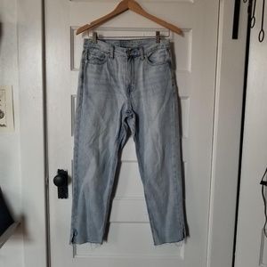 American Eagle High Rise Straight Leg Jeans